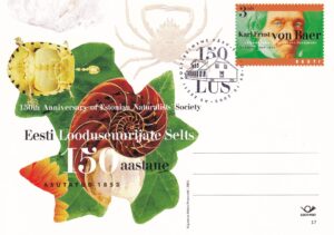 Estland 2003 – Førstedagskuvert “150 år – Estonian Naturalists Society” (Karl Ernst von Baer)