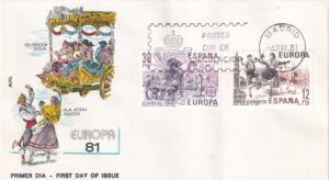 Førstedagskuvert Spanien 1981 – Europa CEPT med spanske folkedanse