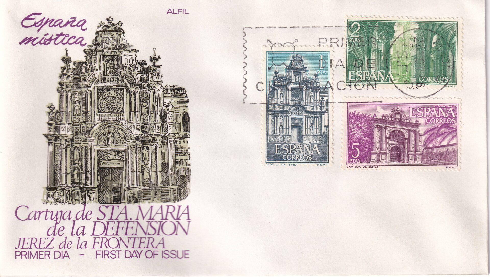 Spanien – España Mística, Cartuja de Jerez FDC