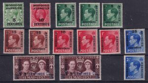 Morocco Agencies – større lot med George V, George VI og kroningsudgaver