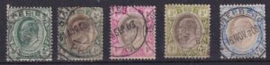 Transvaal – Edward VII definitive-serie