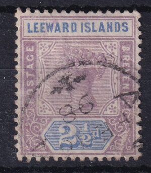 Leeward Islands 2 1/2 Pence – Dronning Victoria