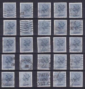 Storbritannien – Machin-serien 14 Pence, Dronning Elizabeth II (1980'erne)