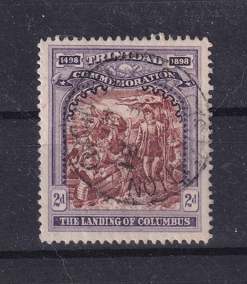 Trinidad 1898 Columbus-jubilæum 2d – The Landing of Columbus, stemplet