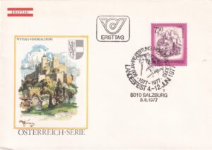 Østrig – Førstedagsbrev – Festung Hohensalzburg (1977)