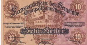 Østrig – Guntramsdorf – 10 Heller nødpengeseddel 1920 (Notgeld)