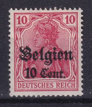 Deutsches Reich – Belgien 10 Centimes – Germania
