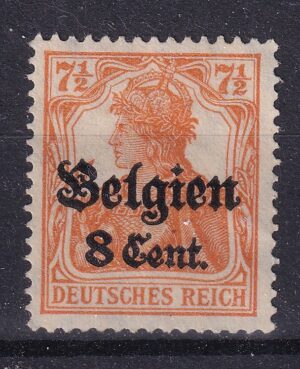 Deutsches Reich – Belgien 8 Centimes – Germania