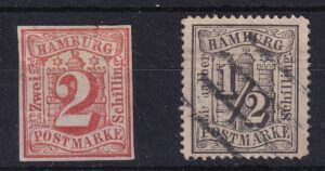 Hamburg – to lokale frimærker