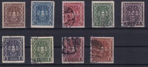 Østrig 1922 – inflationserie, 9 mærker
