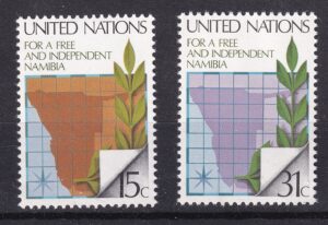 FN – For et frit og uafhængigt Namibia – 15 og 31 cent