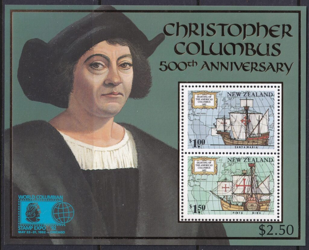 New Zealand 1992 – Christopher Columbus – 500-året for opdagelsen af Amerika