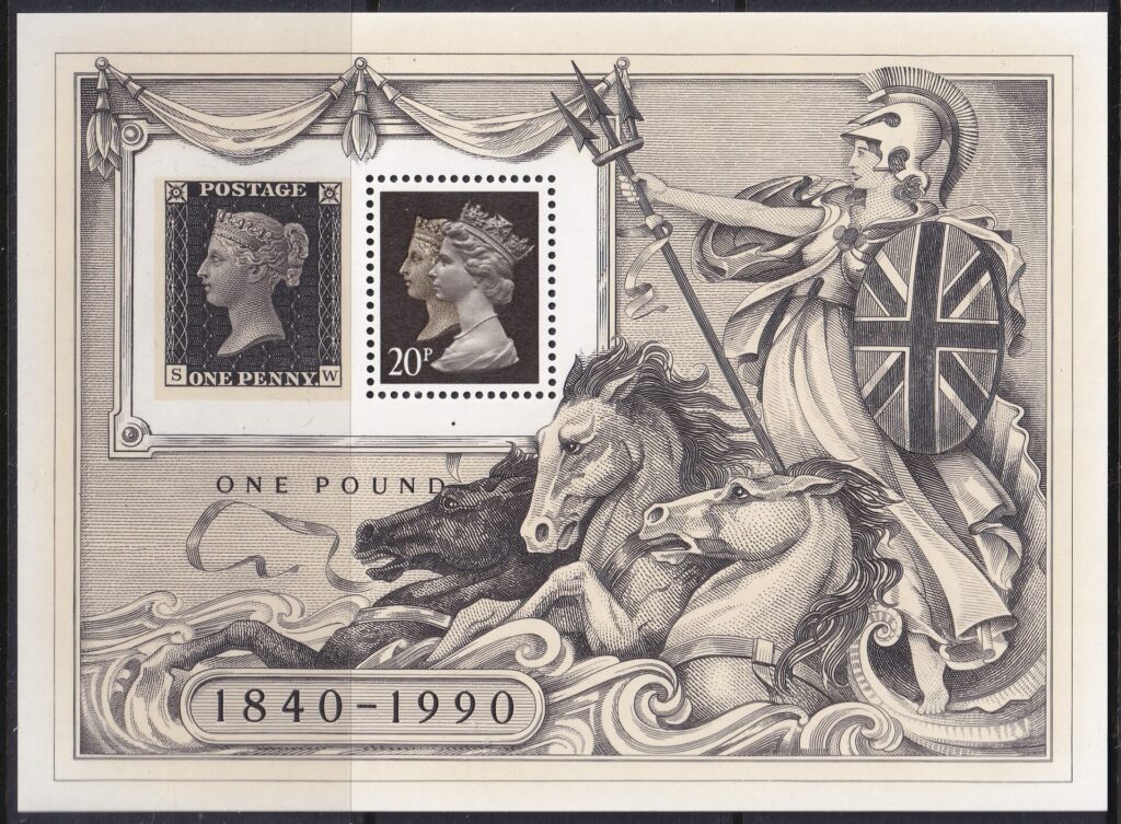 Storbritannien 1990 – 150-året for Penny Black – Jubilæumsblok