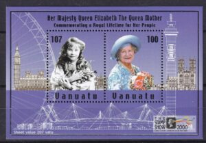 Vanuatu – Queen Elizabeth The Queen Mother – 2000